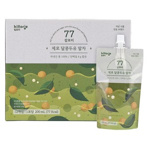 킬로리 제로달콩 두유 말차, 1박스, 200ml