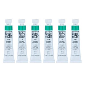 신한화구 전문가 수채화 Tube 428 에메랄드 그린 휴 6p, 12ml, 1색