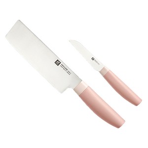 즈윌링 나우 S 칼 2종 세트 핑크 HK54343-002, 1세트, 나키리 17cm + 과도 8cm