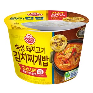 오뚜기 컵밥 숙성돼지고기 김치찌개밥, 1개, 310g