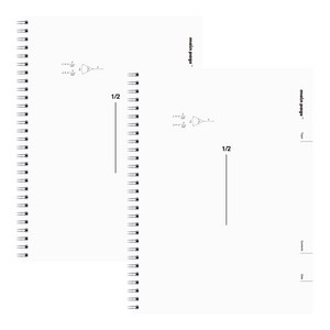 뭉구 3000 메인페이지 2분할 수학 연습장, 화이트, 2개