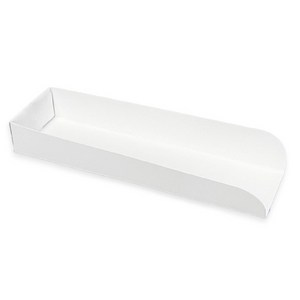 제이팩토리 꼬치트레이 백색 일회용 종이 받침 20 x 6 x 3 cm, 100개입, 1개