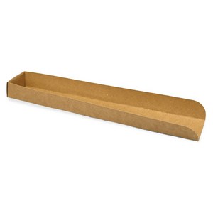 제이팩토리 꼬치트레이 크라프트 일회용 종이 받침 32 x 5 x 3 cm, 1개입, 100개