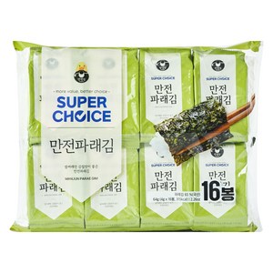 만전김 슈퍼초이스 파래김, 4g, 16개