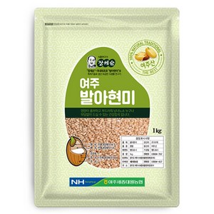 농협 장세순 여주 발아현미, 1개, 1kg