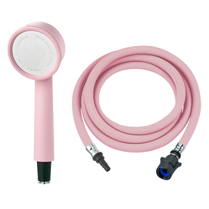 닥터워터 마카롱 원터치 샤워 헤드 + 호스 2m 세트, 1개, PINK