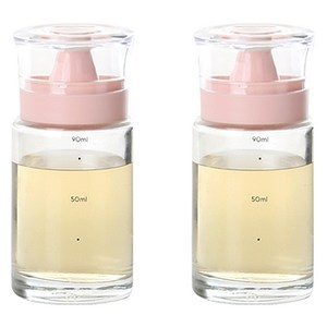 키텐실 시노글라스 비스포크 실리콘 오일병 S-Cap 로즈핑크, 2개, 100ml