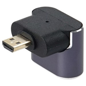 컴스마트 Mico HDMI 2.1 변환 젠더 8K 60Hz UHD 마이크로 꺾임, JA204, 1개