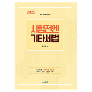 2025 시험전에 기타세법, 양소영(저), 스케치스