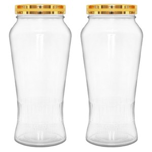 발룬피니 다용도 유리 인삼주 담금주병, 2개, 1.8L
