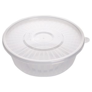 생활미소 다회용 원형 냉면용기 중 1300ml, 10개