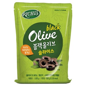 리치스 블랙올리브 슬라이스 파우치, 1개, 1.6kg
