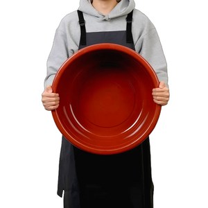 리빙패밀리 플라스틱 고무대야 빨간, 1개