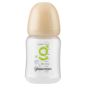 그린맘 베이직 PP 슬림 젖병, 릴리 베이지, 140ml, 1개