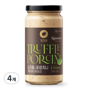 청정원 트러플 앤 포르치니 크림 파스타소스, 350g, 4개