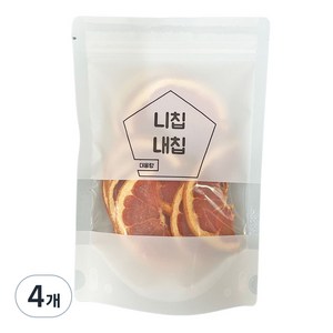 니칩내칩 바삭바삭 잘 말린 건조자몽 반절컷, 40g, 4개