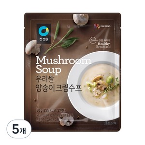 청정원 우리쌀 양송이 크림수프, 60g, 5개