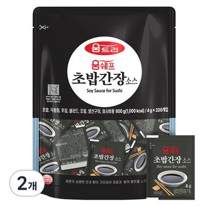 움트리 움쉐프 초밥간장소스 200p, 2개, 800g