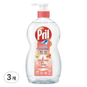 프릴 시크릿 오브 맑은 식초 주방세제 산뜻한 자몽향, 700ml, 3개