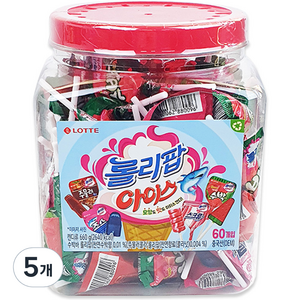 롯데제과 롤리팝 아이스 캔디, 660g, 5개