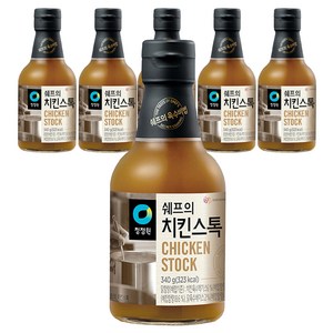 청정원 쉐프의 치킨스톡, 340g, 6개