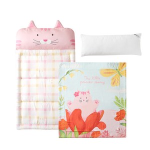 밀로앤개비 꿀잠 어린이집 낮잠이불 동물베개 패드세트, 리틀 프린세스 낸시