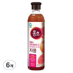 홍초 자몽 음용식초, 900ml, 6개