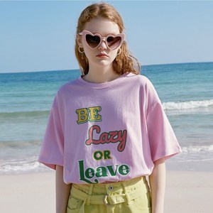 로라로라 여성용 BE LAZY OR LEAVE 티셔츠 TS-20322
