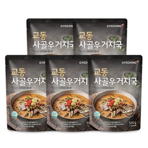 교동식품 사골우거지국, 500g, 5개