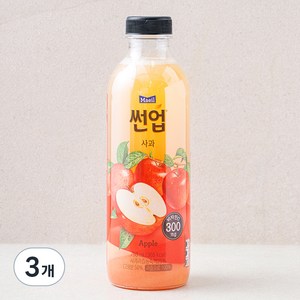 썬업 사과 주스, 750ml, 3개