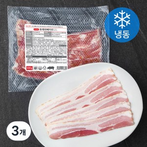 에쓰푸드 베이컨 (냉동), 500g, 3개