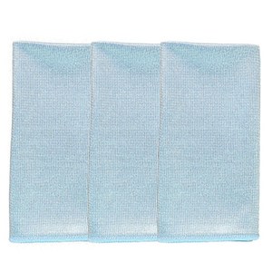 온비유 다용도 악기 닦기 융 원단 40 x 40 cm, 블루, 3개