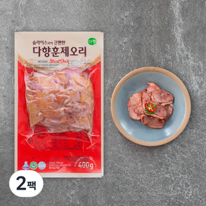 다향오리 훈제오리 슬라이스, 400g, 2팩