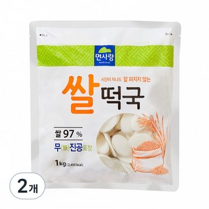 면사랑 쌀떡국떡, 1kg, 2개