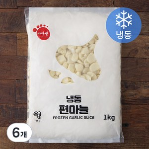 마당발 편마늘 (냉동), 1kg, 6개