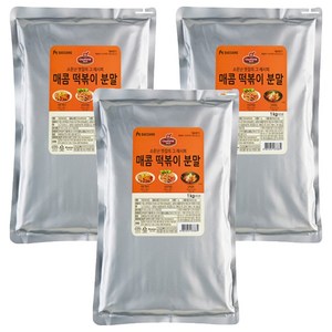 쉐프원 매콤 떡볶이 분말, 1kg, 3개