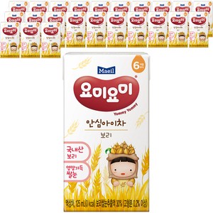 요미요미 안심아이차 보리, 125ml, 1개입, 24개