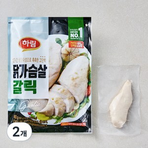 하림 닭가슴살 갈릭 8개입, 800g, 2개