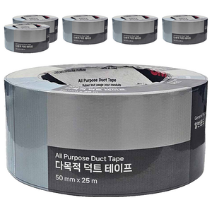 쓰리엠 다목적 덕트 테이프 은색 50mm x 25m, 6개