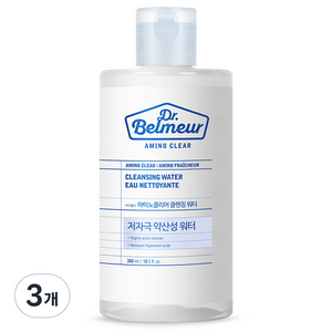 닥터벨머 아미노클리어 클렌징 워터, 3개, 300ml