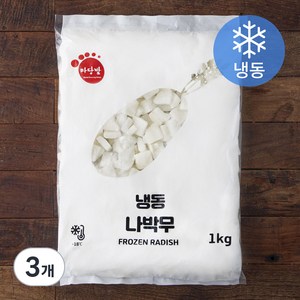 마당발 나박무 (냉동), 1kg, 3개