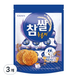 크라운 참쌀 누룽지, 216g, 3개