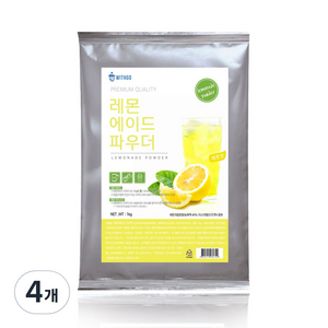 위드고 레몬에이드 파우더, 1kg, 1개입, 4개