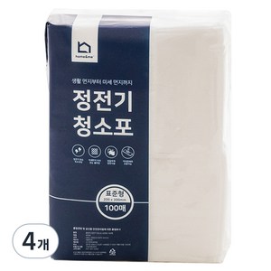 홈앤미 정전기 청소포 100매, 4개