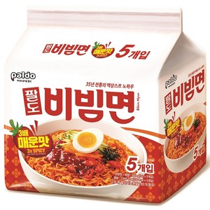 팔도비빔면 매운맛 130g, 5개