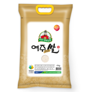 농협 2024년산 햅쌀 대왕님표 여주쌀 진상미, 4kg, 1개