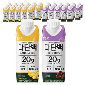 더단백 드링크 초코 250ml 18p + 바나나 250ml 18p, 1세트