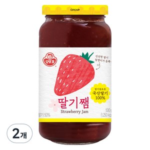 오뚜기 딸기쨈, 500g, 2개