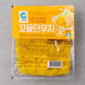 청정원 꼬들단무지, 220g, 1개