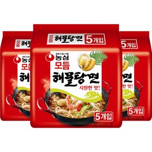 농심 모듬 해물탕면 125g, 15개